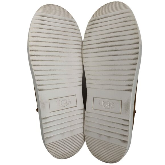 UGG Womens Size 10 US Alameda Mini Chestnut Suede & Shearling Booties U10658 - Picture 6 of 8